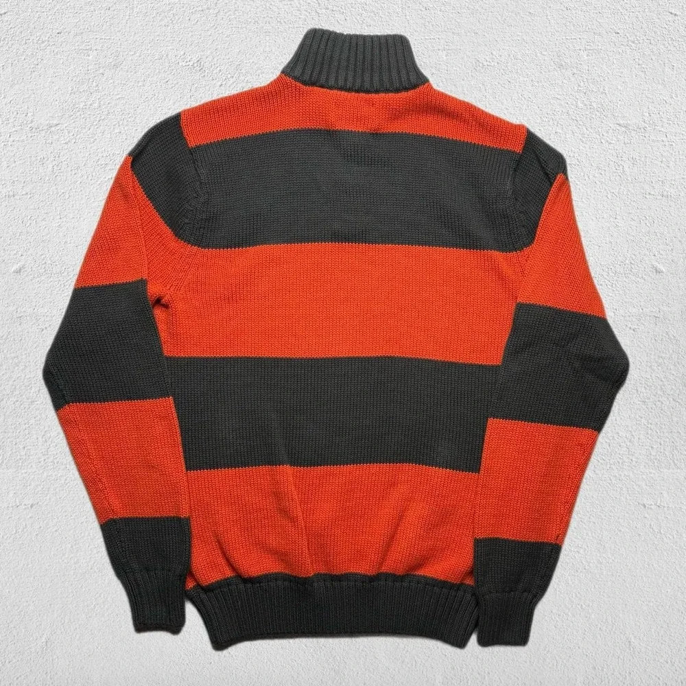 Authentic Chaps 100% cotton heavy-knit quarter-zip pullover sweater